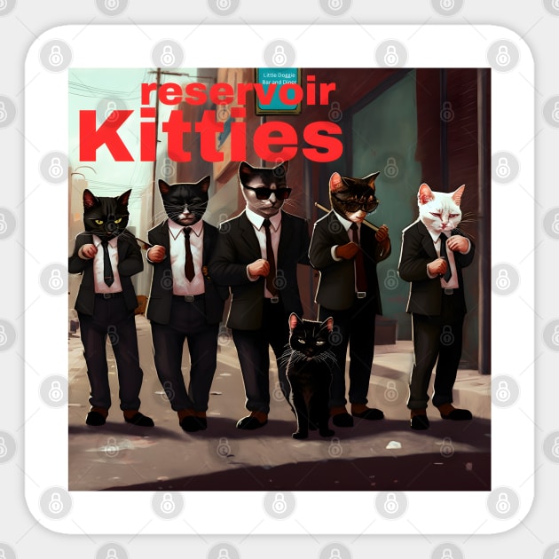 Reservoir Kitties Sticker by TooplesArt